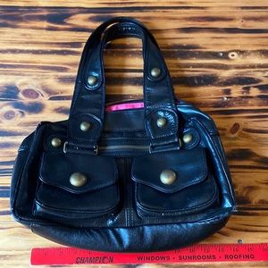 Aldo Black Shoulder Bag Pink Interior